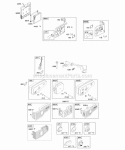 Air Cleaner Exhaust System Diagram and Parts List for 12H812-2320-B1  Briggs and Stratton Engine